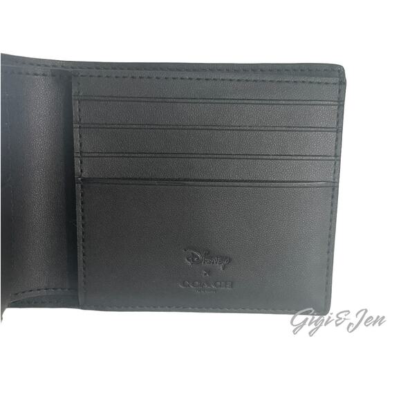Disney X Coach Villians  Wallet In Signature Canvas With Patches new - Picture 6 of 7